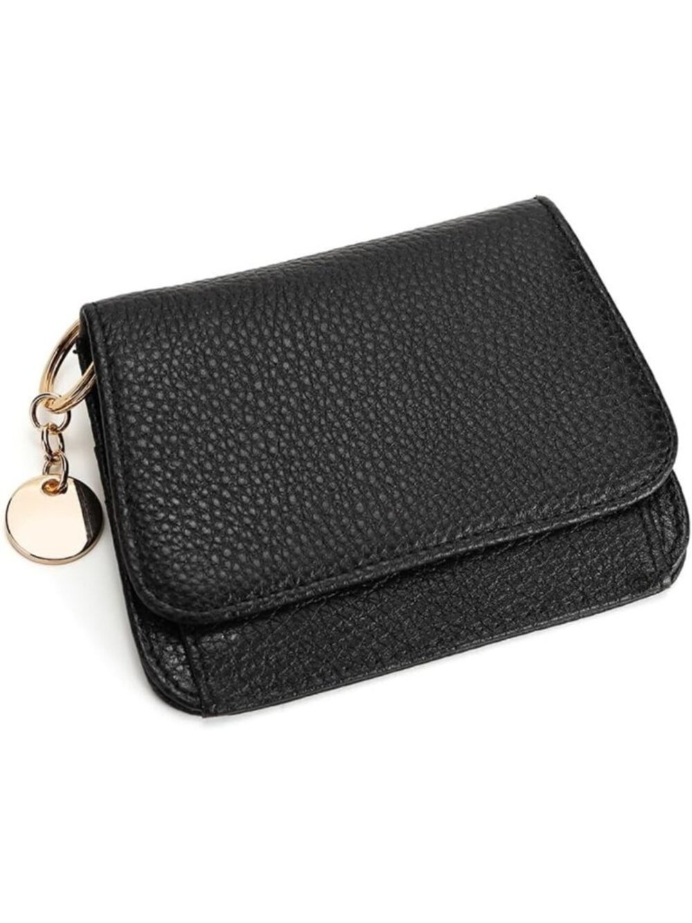 Slim RFID Blocking Genuine Leather Wallet for Women - Tri-Fold Card Case with